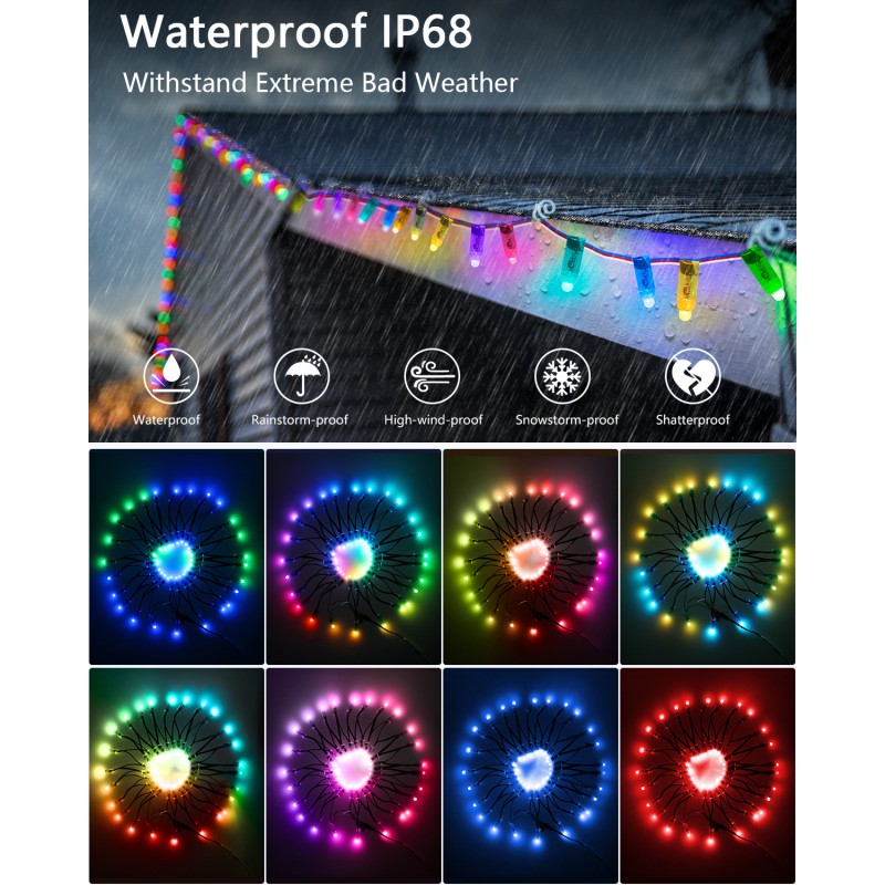 500pcs WS2811 12mm Diffused Digital Dream Color RGB LED Pixel